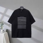 B92# 市场顶级品质 BALENCIAGA 巴黎世家2025SS 音乐特辑印花磨破做旧短袖T恤 印花采用进口椭圆机工艺 市场顶级的质量 官网品质 罗纹定织定染