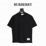 burberry 巴宝莉 25Ss 下摆标签短袖T恤 面料采用定制240G 26支特滑双股精棉平纹高密无尘全棉布料 前幅高密度加厚 走线平整 代工品质 全套定制