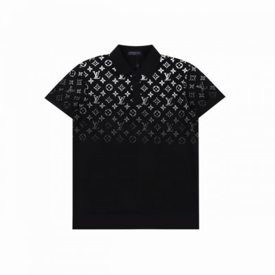 louis Vuitton 路易威登 25Ss 老花渐变polo短袖 客供精仿棉打造珠地材质面料 夏季新款T恤翻领短袖polo衫 专柜定制面料 透气舒适度高 细