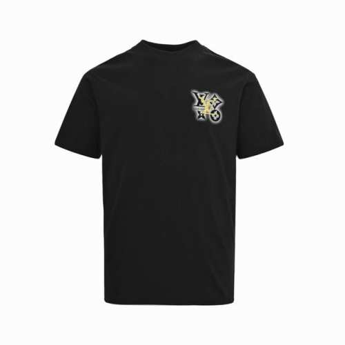louis Vuitton 路易威登 25Ss 前后印花短袖 材质:采用高版本280G双纱精梳棉 面料洗水 不缩水 手感软糯 上身舒服 工艺 采用进口颜料 前后