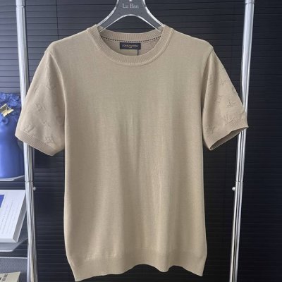 445 当天到货 现货现配 louis Vuitton路易威登25Ss老花字母满印针织衫短袖 原版面料 官网同款 非再生纱 高版本 独立定织面料 经历柔软定型