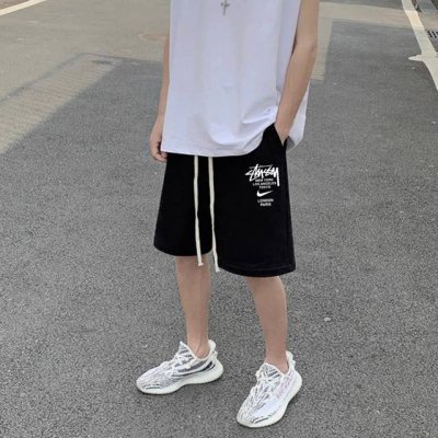 Stussy X Nike斯图西联名耐克夏季运动宽松短裤 品质好货｜兼运动与潮流｜超百搭 甄选新疆21支360G华棉面料 最大的优点就是柔软轻薄透气 会呼吸的面