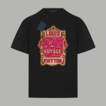 Louis Vuitton 路易斯威登 Fight Mode涂鸦Logo字母 印花双纱纯棉短袖 - 280G双纱纯棉顶级面料 手感柔软 百分百纯棉独家出货 定染