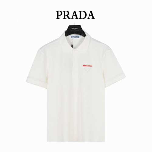 prada 普拉达 25Ss 红色Logo胶条及三角刺绣短袖Polo衫 客供精仿棉打造珠地材质面料，质感柔软细腻爽滑，舒适透气凉爽， 且久穿久洗不褪色不变形。进