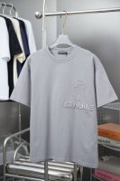 ch*Ome Hearte 25Ss早春新款 贴布绣克罗心十字架短袖 轻奢主义 男女日常通勤穿搭必备单品 正确版本 欢迎对比 详细特征 320克 % 纯棉双纱汗