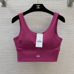 款号D25040745 Aloyoga新款 字母Logo刺绣徽标U字背时尚百搭美背吊带Pp！玫红色、绿色、灰色、黑色、 M码：胸围76～86，衣长35
