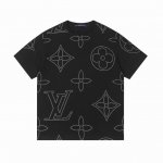 高版本 Louis Vuitton 路易威登发泡印花三花短袖 260克重纯棉面料，满身印花工艺，款式时尚 大气，面料舒适，做工严谨 ，走线工整。上身效果好 颜色