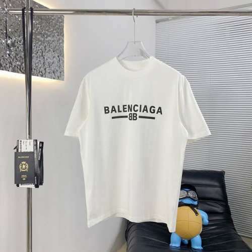 高品质 Balenciag*巴黎25Ss新款短袖T恤 面料采用高克重布料 洗完水260克重 不缩水 不变形 高厚发泡 手感柔软 上身阔挺效果极佳 且舒适柔软质感