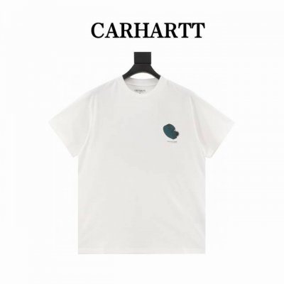 Carhartt Wip 卡哈特夏季新品立体Logo印花短袖T恤 杨祐宁明星同款 宽松休闲版型 男女均可上身 以卡哈特立体的Logo印花打造了整体的设计 胸前卡