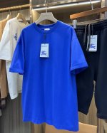 Bur 背面马术骑士印花棉质短袖T恤 米白色 蓝色 Bur王牌渠道 秒杀市面上一切版本 只能说根本就不是一个级别的存在 不管是材质还是细节及工艺制作方面 不惧任