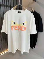 Fen*I 芬*迪2025春夏新款Fd家族Ff男女同款短袖T恤，男女同款百搭极简短袖。意大利原厂订单，Fd家族人气单品，简约纯色系打造。Fd家族经久不衰的标志性