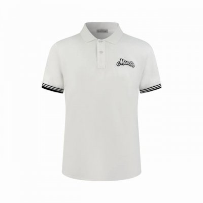 Moncler 标识刺绣polo衫 定制珠地纯棉缎 呼吸的空气棉 尊享云端棉感 触感软糯 轻盈垂顺 纯净白基 奠定清新脱俗之调 饰以Moncler刺绣点缀胸前
