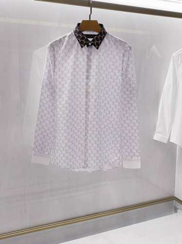 新品 L路易*家族男士最新印花长袖衬衫系列，香港洋行渠道货，重磅高端臻品，25年春夏新品，高奢品鉴白金级产物！独家售卖！！ 极符L家美学基调的一款衬衫衫，经典标