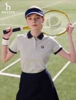 2025新款哈吉斯女士休闲夏季短袖Polo衫 可以说这件是原厂刚刚为今年韩国定制的Polo 前几天刚走海运，部分商品留在国内销售 今天拿到马上就上新，数量不多，