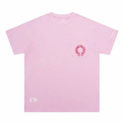 高版本Chrome Hearts克罗心 马蹄十字发泡印花短袖 胸口口袋 面料使用 G克全棉双纱面料 区别于市场低克重普通货 纹路清晰可见 质感柔软细腻光滑 垂感