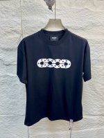 原厂品质 Goodbrand 彩钻字母Logo 镂空硅胶印花 短袖T恤 男女同款 定制290克纯棉面料 定制螺纹 舒适有型 质感拉满 胸前立体硅胶印花字母 十彩