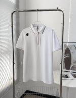 602# 迪桑特 Descente高档商务拉链polo衫短袖 原版面料 官方同款 定制 同缸染面料 手感非常舒服 春夏最新砖柜同步 时尚又个性 超级百搭好看 男