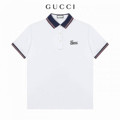 三标齐全 -Gucci 古奇专柜同步上新 精美条纹徽标翻领polo衫 -采用原版Zp一致定制索罗娜双珠地面料 螺纹同缸定染零色差 独家品质区别通货 欢迎对比 -