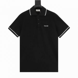 款号Y775 celine 赛琳 经典胶囊系列小标刺绣polo衫 选用棉质珠地网眼布打造 定制材质260G长绒棉 衣领为双系统提花定织扁机制成 有弹性 不变形