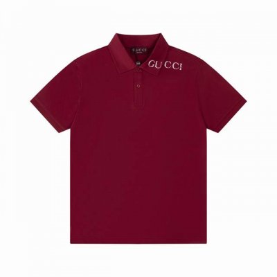 gucci 古驰 领子字母印花 纯色简约 升级 灵感源自八十年代复古 原版面料 官方同款 polo衫 定制 同缸染面料 手感非常舒服 春夏最新砖柜同步 时尚又个