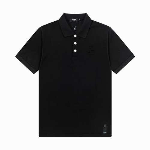 120 芬迪 Fendi 2025∽新款高品质翻领Polo衫，高瑞精品Logo扣子，做工精致，官网同步，时尚百搭 颜色：白色 绿色 黑色 码数：M-3Xl