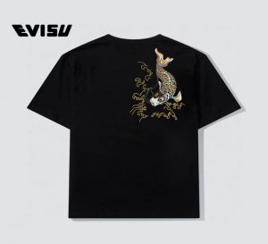 顶级版本 evisu 福神小锦鲤印花T恤 25Ss夏季新品 进口机器印花 色彩鲜明 颜色正 不脱落 不开胶 采用进口颜料 无甲醛 无异味 领口订制织带包边包条