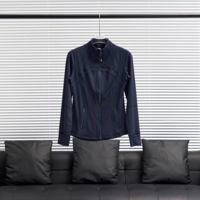 工厂p直供 Lululemon丨露露乐檬Define立领纯色瑜伽服 配色：黑蓝色 尺码：2 4 6 8 10 12