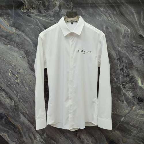 纪梵希 Givenchy 2025Ss新款长袖 衬衫 衬衣 高端版本 专柜定制面料 透气舒适度高 细节无可挑剔 品牌元素设计理念 体现高品质 手感细腻柔软 呈现