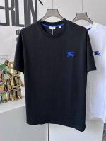 纯原臻品 原厂跟单 burberry巴宝莉Bbr 25Ss新花型新款蓝色战马标蓝色刺绣短袖T恤奢潮高街Os简约百搭情侣款男女同款半袖打底衫褂头绣花 Bbr 棉质