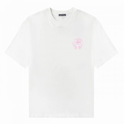高版本Chrome Hearts 克罗心 涂鸦马蹄发泡印花短袖！面料使用 G高克重全棉双纱面料，纹路清晰可见，质感柔软细腻光滑，垂感十足！有一定厚度 非低廉材质
