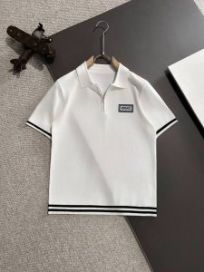 隔天出货 高品质 范思哲 2025春夏新款男款翻领短袖T恤 精梳棉质纱线针织纺棉布面料制作，纯棉的高克重特殊纱，掂起来手感份量十足，上身也比普通T更加有质感，这