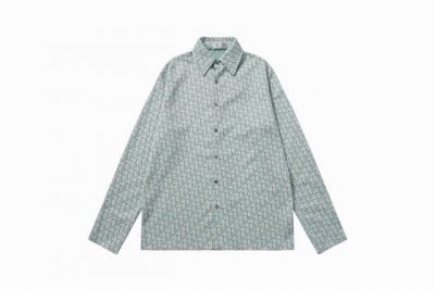 9085# 针织提花高弹面料 Dior高品质面料新款经典款老花迪奥高密度针织毛衣提花衬衫，面料底布是毛衣织法，面布卫衣提花织法，高弹力高密度面料厚度380克，宽