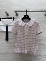 jennie#Chane2S 高级定制系列 富家千金短袖上衣 高品质定制 现货首发Size：36 38 40