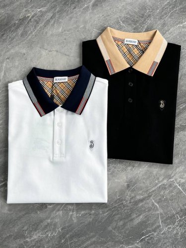 新品 贸易公司洋行货，白金级臻品，高端葡萄牙代工厂P出品，纯正血统品质，经典常青款，官方主推售卖系列！2025春夏新款 Bur*Erry原单男士商务休闲丝光珠地