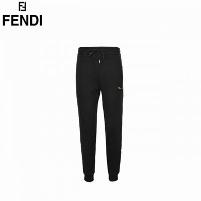 fendi 芬迪 24Fw 双F眼睛刺绣长裤 秋季新款 经典双F眼睛刺绣Logo休闲长裤 采用400克纯棉毛圈面料 超级质感柔软透气 百搭又时尚 男女同款 si