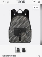 dior 马鞍拉链双肩包 ，迪奥专柜最新款老花男士双肩包，顶级品质，随意比对。这款马鞍拉链双肩包是 秋冬男装系列新品，采用时尚的原创设计，凸显马鞍风格，采用米色
