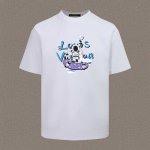 Louis Vuitton 路易威登 2025春夏 官网走秀款 Lv大师亲手设计潮牌新品印花圆领短袖T恤 时尚又个性 超级百搭好看的一款 男女同款 人手必备 吊