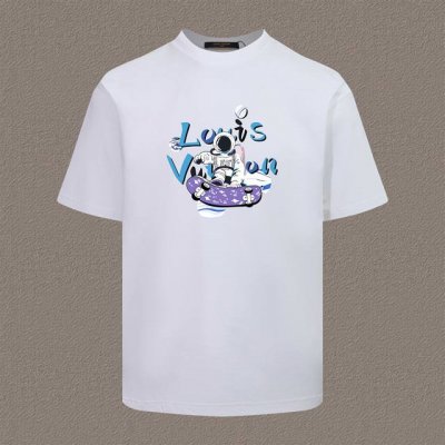 Louis Vuitton 路易威登 2025春夏 官网走秀款 Lv大师亲手设计潮牌新品印花圆领短袖T恤 时尚又个性 超级百搭好看的一款 男女同款 人手必备 吊