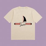 合作让利 高端品质 Gucci 2025Fall 春夏系列 帆船短袖T恤 区别普通印花 定织270G32支双纱纯棉面料 宽松版型 男女同款 Size：S M L
