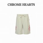 chrome Hearts 克罗心 25Ss 贴布马蹄十字咖刺绣水洗短裤 短裤起飞 超帅的男神裤 380G针织全棉重磅炒洗面料 版型超级赞 反复水洗不变形 炒洗
