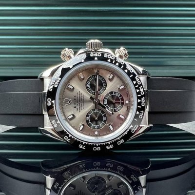 顶级货 Rolex劳力士迪通拿系列M116519自动机械手表 专柜全套包装一模一样 陶瓷圈搭载全自动机械机芯、904全钢壳套， pyesterflex橡胶表带人