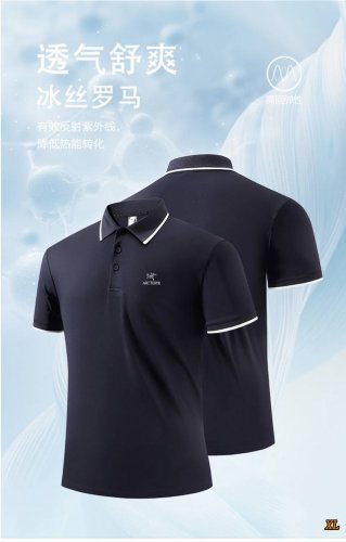 Arc’Teryx始祖鸟 独家实拍上新夏季高品质polo潮流韩版时尚百搭冰丝罗马polo衫T恤新款上衣，本季主打，货源充足，放心主推，高端品质，经典设计，做工出