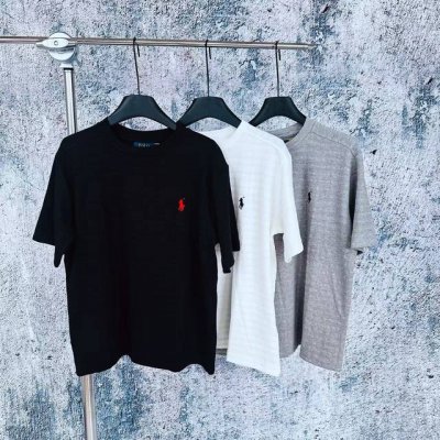 9023 实拍图 Ralph Lauren拉夫劳伦2025Fw 早夏竹节纹感肌理正肩短袖T恤 2025年拉夫劳伦早夏首发 经典正肩版型 上身秒变直角肩 暗纹肌理