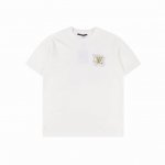 louis Vuitton 路易威登 简约Logo印花短袖T恤 材质:采用高版本280G双纱精梳棉 面料洗水 不缩水 手感软糯 上身舒服 工艺：采用进口颜料 前