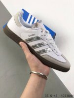 真标带半码 阿迪达斯 三叶草Adidas Samba Vegan Og 桑巴舞系列绅士德训足球风百搭低帮休闲运动板鞋 id 102304H
