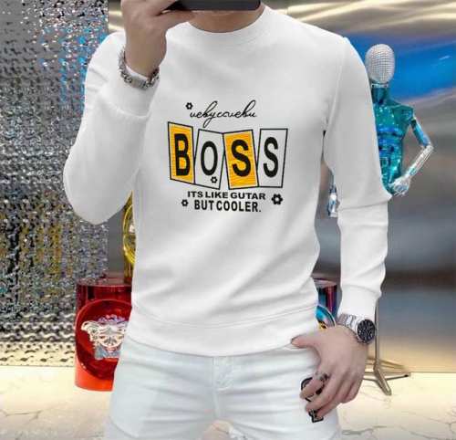 直批140 品牌【Boss】(胖子福音) 2025Ss春款最新款长袖圆领卫衣，官网同步发售 清爽透气 采用顶极天丝罗马 舒适柔软 3D立体清晰 时尚感超好 送礼