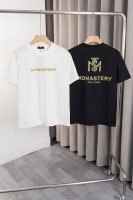 x008 Monaster 新款T恤，Logo+图案采用印花工艺，260克高品优质双纱纯棉面料， 时尚而奢华，男女同款。 颜色：黑色，白色，尺码:M～3Xl码.