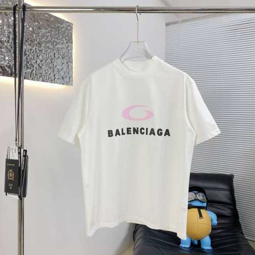 高品质 Balenciag*巴黎世家25ss新款短袖T恤 面料采用高克重布料 洗完水260克重 不缩水 不变形 厚板立体工艺 上身阔挺效果极佳 且舒适柔软质感十