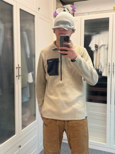 p150 【纯原臻品 原厂跟单】 patagonia巴塔哥尼亚M's R1 Air Zip Neck Patagonia R1 Air Zip户外保暖立领半拉链
