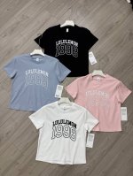 丶上新 Lulu女款T恤 细节图 马卡龙4色独家首发 Luluemon_Relaxed-Fit 露露乐蒙25年夏季Define线下同步舒适与美貌并存学院风T短袖